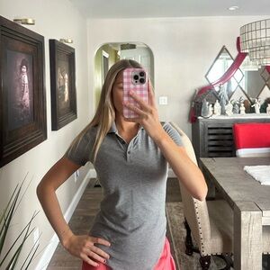 Lululemon grey polo
